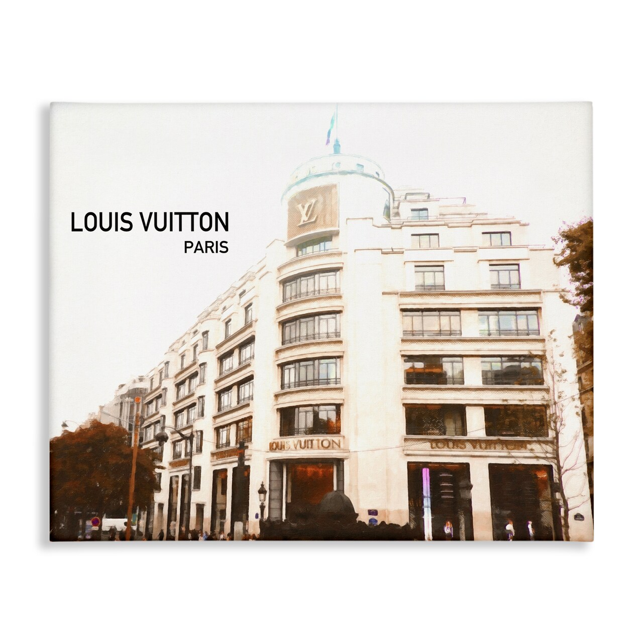 Stupell Industries Designer Brand Building Canvas Wall Art Design by Graffi*tee Studios